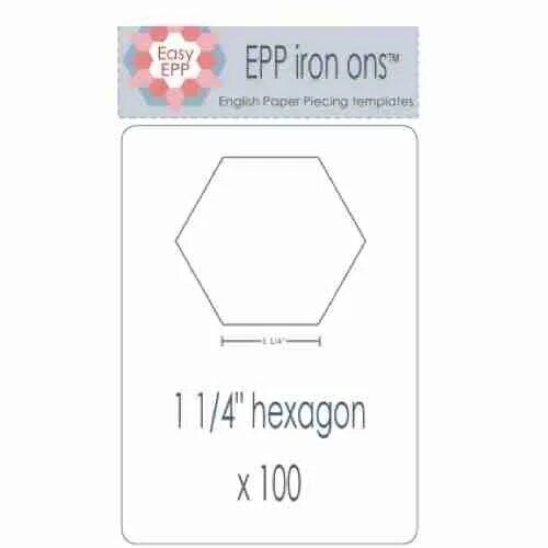 Hugs n Kisses 1.25" Hexagon Iron Ons