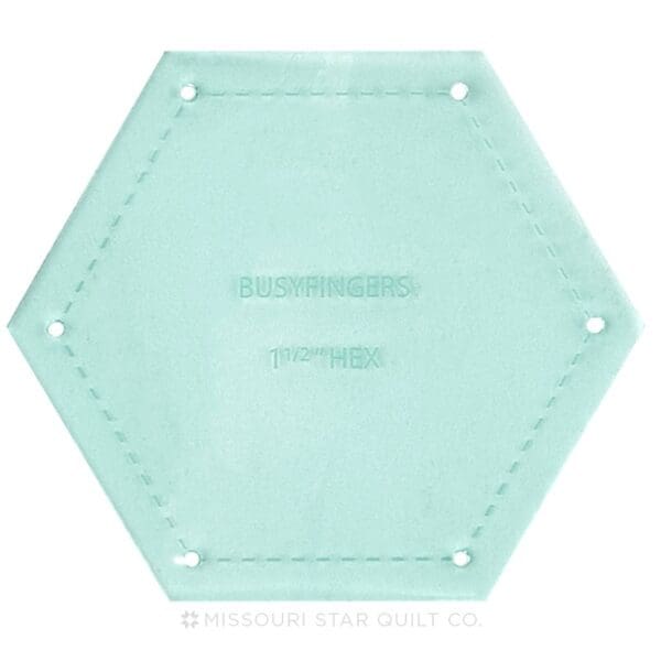 1.5" Hexagon Template