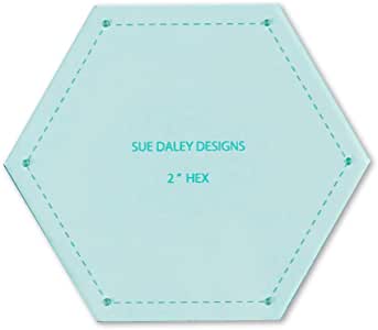 2" Hexagon Template - Sue Daley