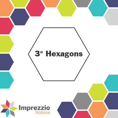 3" Hexagon Papers 50Pk - Imprezzio