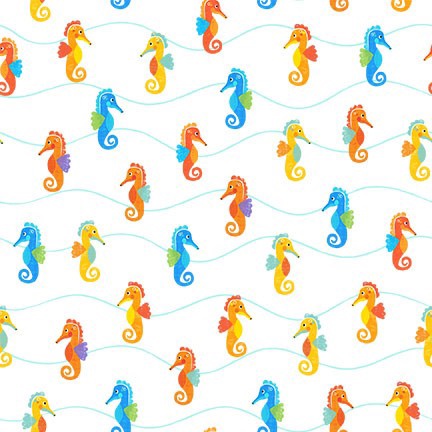 Under the Sea Seahorse 9561 White