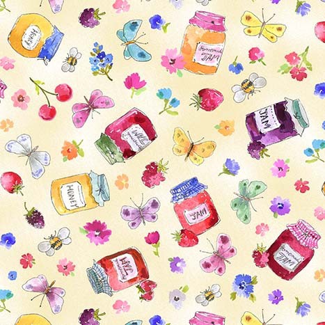 In the Garden Jam Jars 9487 Cream