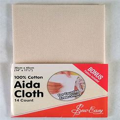 Aida Cloth 14ct Ecru - Sew Easy