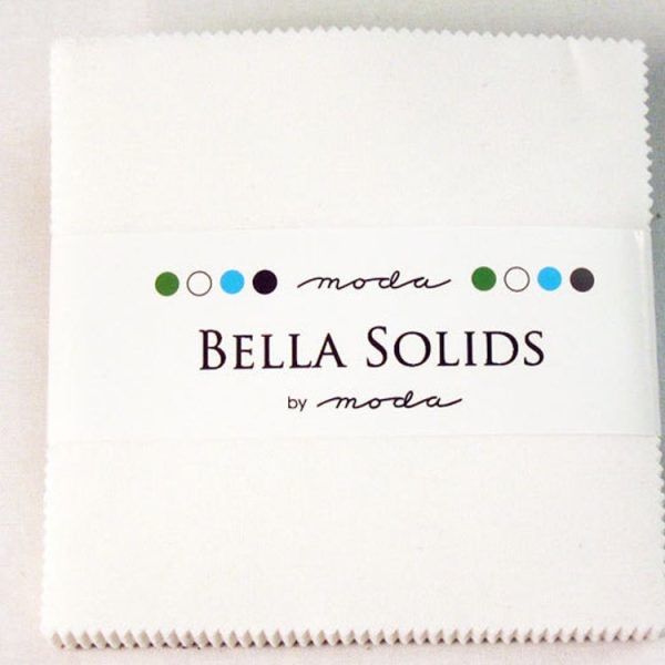 Bella Solids White Charm Packs