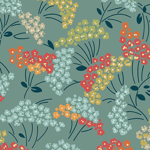 Flower Box A-1014LT Laurel Dusty Teal