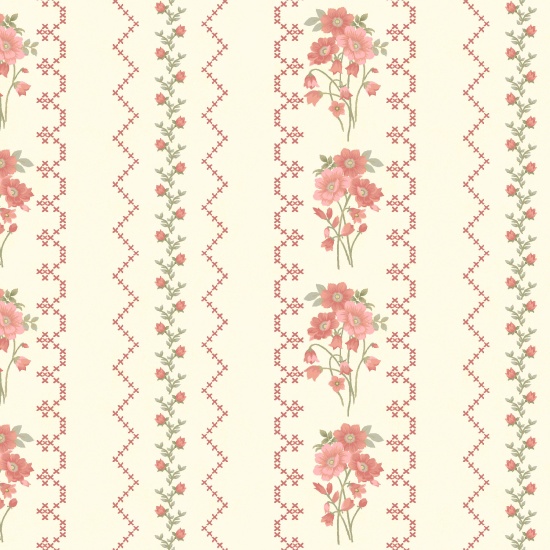 Gentle Garden Stripe F8285-40