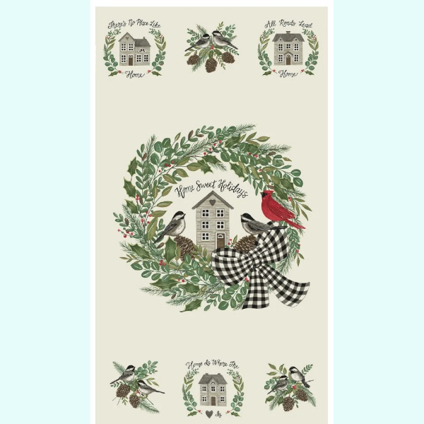 Quilting_fabric_online_patchwork_fabric_shops_garfield_pakenham_warragul_drouin_berwick_melbourne_victoria_australia_panels_fabrics_pre-cuts_quality_christmas_holidas_at_home_deb_strain_cream_wreath