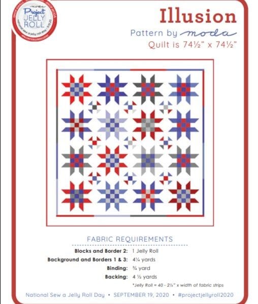 Illusion Free Pattern by Moda