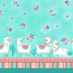 Llama Nirvana Border Print CX10607