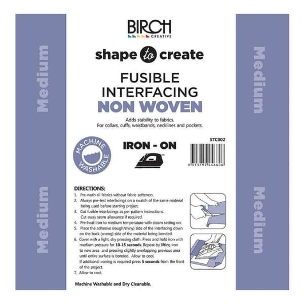 Fusible Medium Weight Fusible Interfacing Non Woven