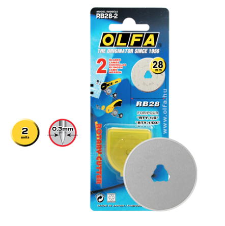 Olfa 28mm Rotary Blades RB28-2