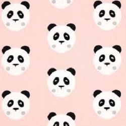 Panda Pink Knit Fabric