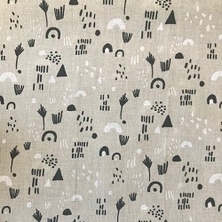 Cot Quilt Backing Whimsy Ditsy