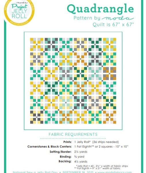 Quadrangle Free Pattern by Moda