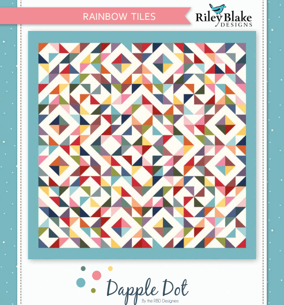 Rainbow Tiles Free Quilt Pattern