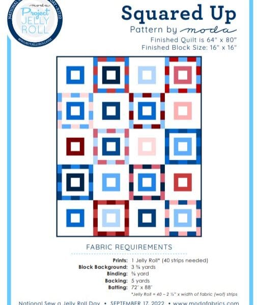 Squared Up Free Pattern by Moda