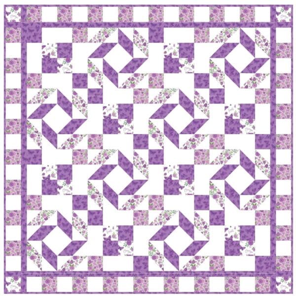 Strength in Lavender Quilt Pattern