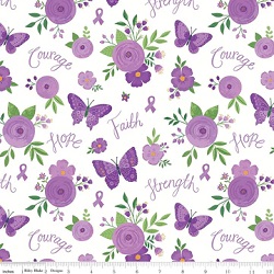 Strength in Lavender C13220 White
