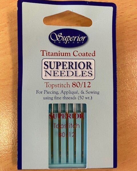Superior Titanium Coated Topstitch Needles
