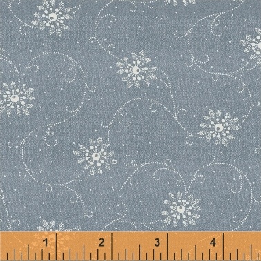 Vintage Blue Floral Vine 50542-4