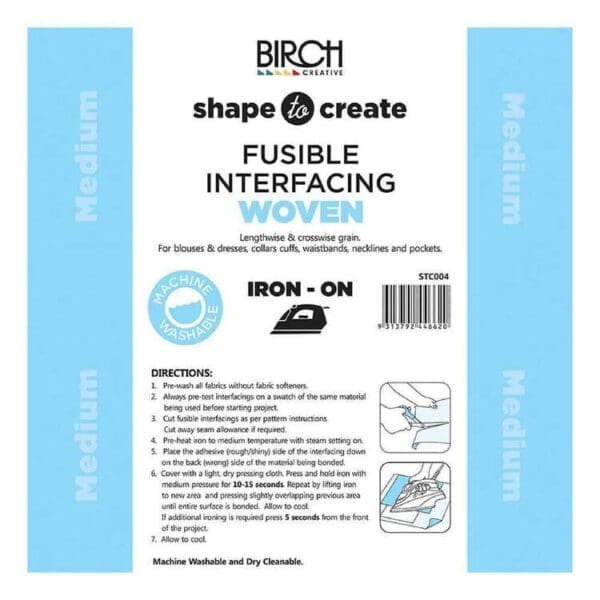 Shape to Create Fusible Cotton Stabilizer parallel equivalent to weaveline.