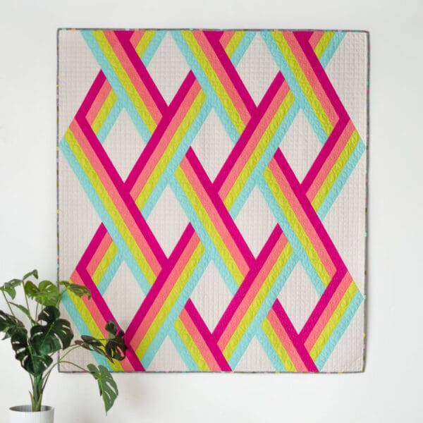 Denim Pockets Pattern by Tied With a Ribbon Designs. Table Runner and Baby Quilt.