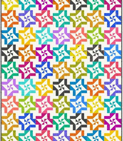 Twisted Sister Quilt Kit Sun Print 2024 Alison Glass